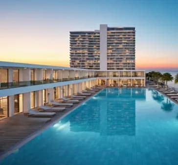 Resort hotel with pool